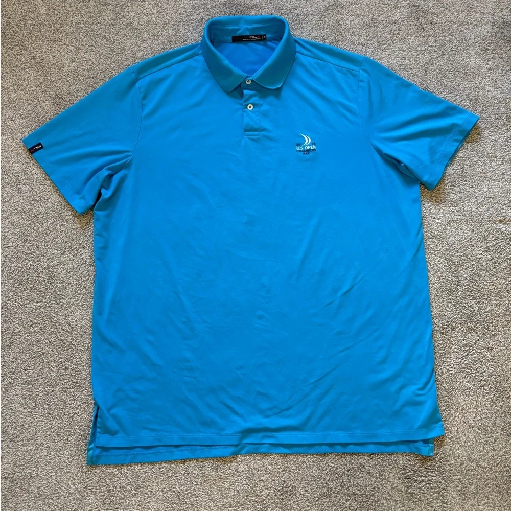 Ralph Lauren RLX Sky Blue Performance Polo Shirt